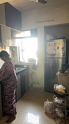 Kitchen Image of 700 Sq.ft 1 BHK Apartment / Flat for sale in Sanghvi Valley, Kalwa Thane for Rs. 7700000