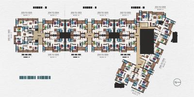 Image of 1686 Sq.ft 4 BHK Apartment / Flat for sale in Ask Serinity, Bhatagaon, Raipur for Rs. 8400000