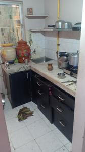 Kitchen Image of 450 Sq.ft 1 BHK Apartment / Flat for sale in Chandreshnagar Rajkot for Rs. 1900000