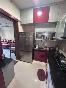 Kitchen Image of 1250 Sq.ft 3 BHK Apartment / Flat for rent in Ashar Sapphire, Thane West Thane for Rs. 65000