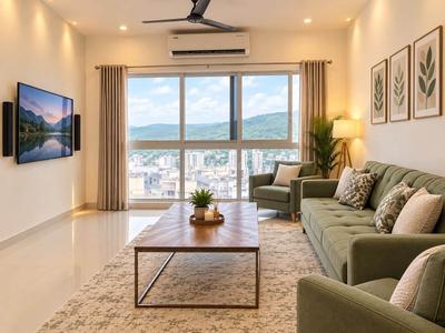 Hall Image of 750 Sq.ft 1 BHK Apartment / Flat for rent in Goyal Prime Plaza, Bodakdev Ahmedabad for Rs. 15000