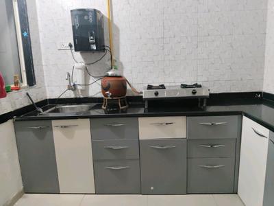 Kitchen Image of 2750 Sq.ft 4 BHK Apartment / Flat for sale in Goyal Riviera Blues, Prahlad Nagar Ahmedabad for Rs. 27000000