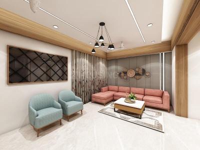 Hall Image of 1980 Sq.ft 3 BHK Apartment / Flat for rent in Shivalay Sattva, Shilaj Ahmedabad for Rs. 32000