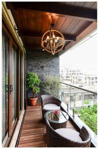 Balcony Image of 2000 Sq.ft 2 BHK Independent House for rent in Seventh Orchid, Jagatpur Ahmedabad for Rs. 25200