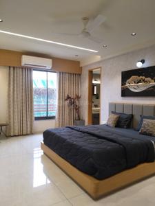 Bedroom Image of 3600 Sq.ft 4 BHK Apartment / Flat for rent in Shaligram Luxuria, Ambli Ahmedabad for Rs. 130000