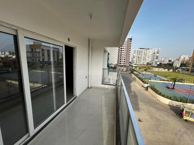 Balcony Image of 1600 Sq.ft 3 BHK Apartment / Flat for rent in Jayanti Nagari VII Wing E F, Besa Nagpur for Rs. 29000