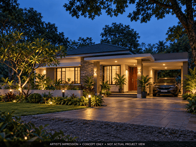 Image of 1565 Sq.ft 3 BHK Villa for sale in Dankuni, Hooghly for Rs. 12500000