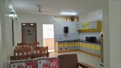 Kitchen Image of 900 Sq.ft 2 BHK Apartment / Flat for rent in Murugeshpalya Bengaluru for Rs. 51000
