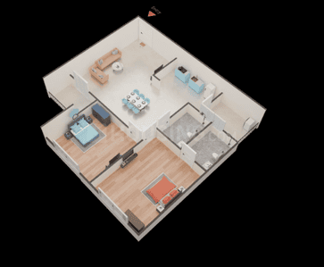 Image of 1404 Sq.ft 2 BHK Apartment / Flat for sale in Vivaan Aura, Zundal, Ahmedabad for Rs. 4992000