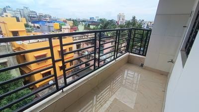 Balcony Image of 1365 Sq.ft 3 BHK Apartment / Flat for rent in Chinar Park Kolkata for Rs. 18500