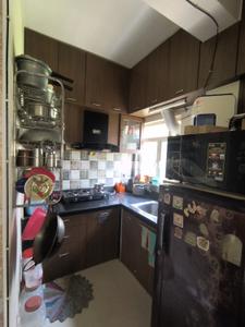Kitchen Image of 600 Sq.ft 1 BHK Apartment / Flat for rent in Eden Tolly Cascades, Haridevpur Dhali Para Kolkata for Rs. 18000