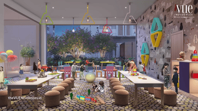 Hall Image of 2045 Sq.ft 3 BHK Apartment / Flat for sale in The Vue Residences, Puppalaguda Hyderabad for Rs. 21600000