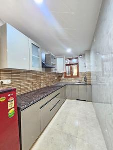 Kitchen Image of 1200 Sq.ft 3 BHK Builder Floor for rent in Rajpur New Delhi for Rs. 29000