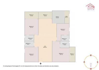 Image of 2370 Sq.ft 4 BHK Apartment / Flat for sale in Abhee Silicon Shine by Abhee Ventures, Mullur, Bengaluru for Rs. 23200000