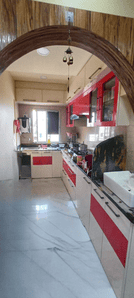 Kitchen Image of 1101 Sq.ft 3 BHK Apartment / Flat for sale in Nagerbazar Kolkata for Rs. 6900000