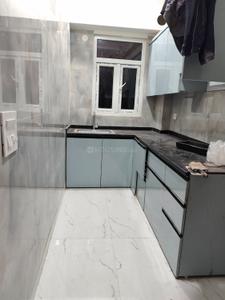 Kitchen Image of 1100 Sq.ft 3 BHK Builder Floor for rent in Green Park Extension New Delhi for Rs. 55000