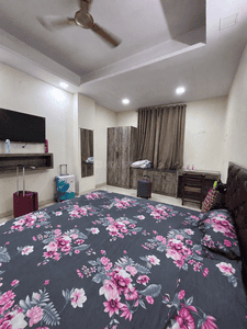 Bedroom Image of 650 Sq.ft 1 RK Apartment / Flat for rent in Malviya Nagar Jaipur for Rs. 14000