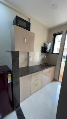 Kitchen Image of 700 Sq.ft 1 BHK Apartment / Flat for rent in Shikhar Balaji Heights, Mahalakshmi Nagar Indore for Rs. 20500