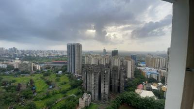 Balcony Image of 1050 Sq.ft 2 BHK Apartment / Flat for rent in MICL Aaradhya Parkwood 1, Mira Road East Mira Bhayandar for Rs. 35750