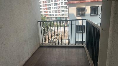 Balcony Image of 631 Sq.ft 1 BHK Apartment / Flat for rent in Tulip Purple, Punawale Pune for Rs. 18000