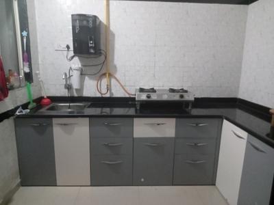 Kitchen Image of 1200 Sq.ft 2 BHK Apartment / Flat for rent in Rushabhdev Sharan Circle Homes, Zundal Ahmedabad for Rs. 28000