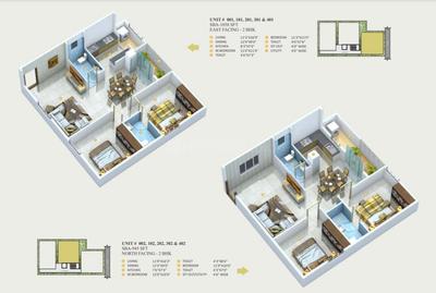 Image of 1000 Sq.ft 2 BHK Apartment / Flat for sale in Whitefield, Bengaluru for Rs. 6500000