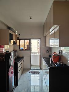 Kitchen Image of 700 Sq.ft 2 BHK Apartment / Flat for sale in Yogeshwar Swarnim Sky, Bhayli Vadodara for Rs. 3900000
