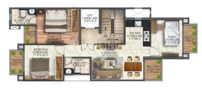 Image of 1205 Sq.ft 3 BHK Builder Floor for sale in Signature Global City 81 Phase 2, Sector 81, Gurgaon for Rs. 13500000