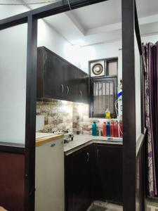Kitchen Image of 360 Sq.ft 1 BHK Builder Floor for rent in Uttam Nagar New Delhi for Rs. 13000