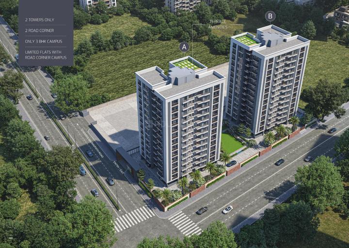 3 Bhk Apartment  Only 2 tower pal adajan Main Image 1