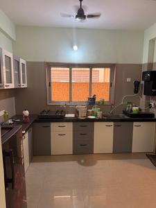 Kitchen Image of 1400 Sq.ft 2 BHK Apartment / Flat for rent in KP Courtyard, Shantipura Ahmedabad for Rs. 25000