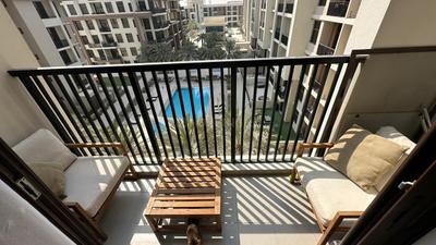 Balcony Image of 592 Sq.ft 1 BHK Apartment / Flat for sale in Town Square Dubai for Rs. 25770749