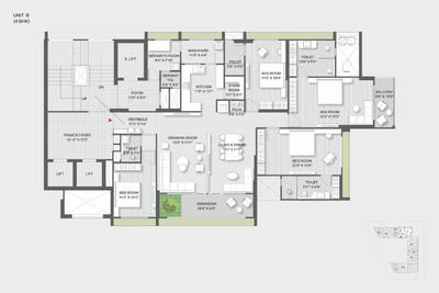 Image of 4260 Sq.ft 4 BHK Apartment / Flat for sale in Madhav Oeuvre 2, Bodakdev, Ahmedabad for Rs. 41000000