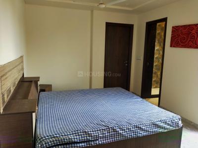 Bedroom Image of 700 Sq.ft 1 BHK Builder Floor for rent in Vaishali Nagar Jaipur for Rs. 15000