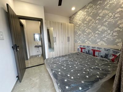 Bedroom Image of 500 Sq.ft 1 BHK Builder Floor for rent in Vijay Nagar Indore for Rs. 23000