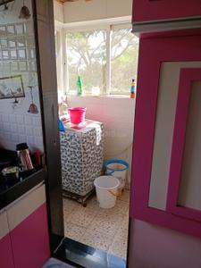 Kitchen Image of 750 Sq.ft 1 BHK Apartment / Flat for rent in Vaishnavi Sahil Heights, Pimple Nilakh Pune for Rs. 25000