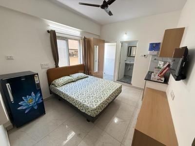 Bedroom Image of 450 Sq.ft 1 RK Apartment / Flat for rent in Marathahalli Bengaluru for Rs. 16000