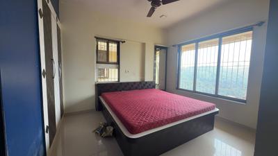 Bedroom Image of 585 Sq.ft 1 BHK Apartment / Flat for rent in Cosmos Jewels, Thane West Thane for Rs. 25000