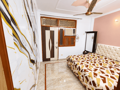 Bedroom Image of 595 Sq.ft 1 BHK Builder Floor for rent in Uttam Nagar New Delhi for Rs. 16000
