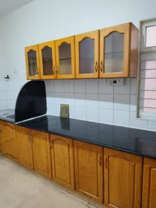 Kitchen Image of 1600 Sq.ft 3 BHK Apartment / Flat for rent in ETA The Gardens, Binnipete Bengaluru for Rs. 56000