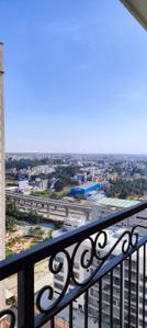 Balcony Image of 501 Sq.ft 1 RK Apartment / Flat for rent in L And T Raintree Boulevard, Sahakara Nagar Bengaluru for Rs. 50000
