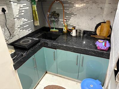 Kitchen Image of 400 Sq.ft 1 RK Apartment / Flat for rent in Malviya Nagar Jaipur for Rs. 20000