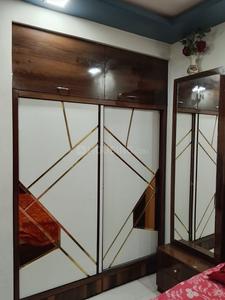 Bedroom Image of 650 Sq.ft 1 BHK Apartment / Flat for rent in Dynamic Crest Phase I Rimo Everest, Khidkali Thane for Rs. 22000