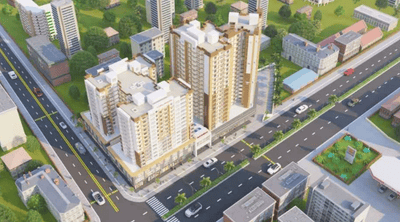 Image of 690 Sq.ft 1 BHK Apartment / Flat for sale in Yashraj Paradise, Kalyan East, Kalyan for Rs. 4250000