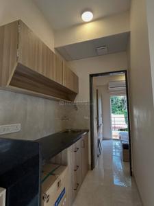 Kitchen Image of 550 Sq.ft 1 BHK Builder Floor for rent in Vijay Nagar Indore for Rs. 17500