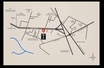 Image of 1040 Sq.ft 2 BHK Apartment / Flat for sale in Legacy Imperial, Kiwale, Pune for Rs. 6800000