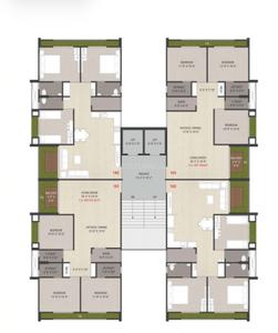 Image of 1545 Sq.ft 3 BHK Apartment / Flat for sale in Digja Shiv Samarth 2, Adajan Gam, Surat for Rs. 5400000