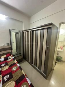 Bedroom Image of 650 Sq.ft 1 BHK Apartment / Flat for rent in Adani Aangan, Shantigram Ahmedabad for Rs. 20000