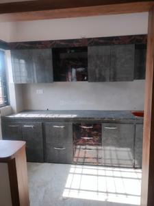 Kitchen Image of 500 Sq.ft 1 BHK Builder Floor for rent in Mahalakshmi Nagar Indore for Rs. 16000
