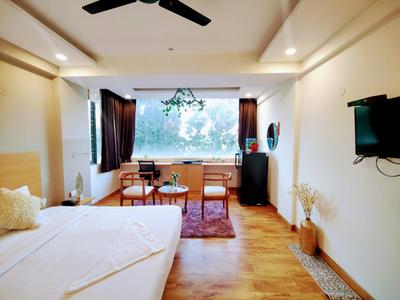 Bedroom Image of 450 Sq.ft 1 RK Builder Floor for rent in Sector 52 Gurgaon for Rs. 22000